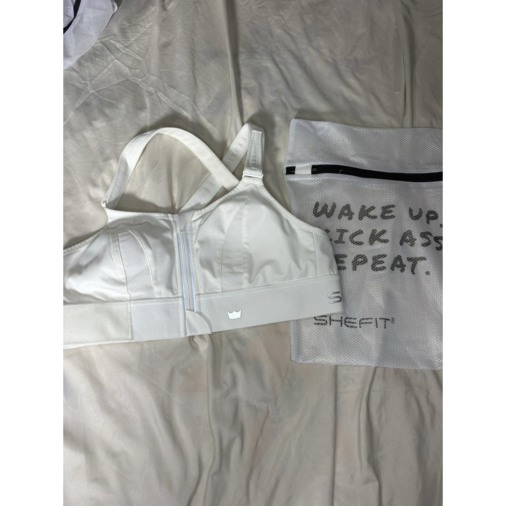 NWOT SHEFIT Ultimate Sports Bra White High Impact Size M